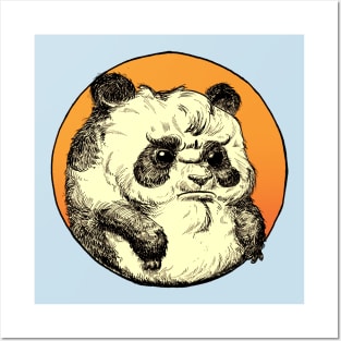 Grumpy panda Posters and Art